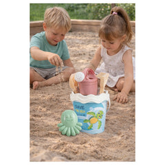 Androni - Recyclace Save the Ocean Pastel Sand Set - 6 Pcs Sustainable Beach Kit with Watering Can - Age +10M - Beach & Sand Toys