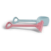 Androni - Sandspielzeug - Recyceltes Pastell Schaufel- und Rechen-Set - 12+ Monate
