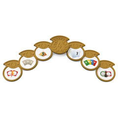 Asmodee - 7 Wonders Architects - Medals - Brettspiele - +8 - STR8048 - Italienische Edition