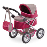 BAYER DESIGN - Puppenwagen Trendy Rot Grau - Puppenspielsets Spielzeugfiguren