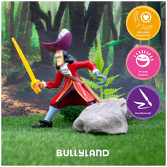 Bullyland - Disney - Kapitän Hook Spielzeugfigur 10 cm - Peter Pan Abenteuer - Action- und Spielzeugfiguren