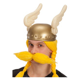 Carnival Toys - Asterix Adult Viking Helmet With Wings In Gold For Fun Role Play - Pretend Professions And Role Playing