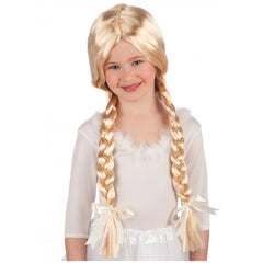 Carnival Toys - Blonde Wig For Kids With Braids For Fun Dress Up - Pretend Professions And Role Playing