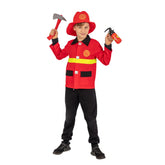 Carnival Toys - Feuerwehr Rollenspielset mit Jacke, Hut, Feuerlöscher und Axt - Berufsspiele und Rollenspiele