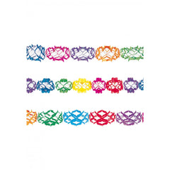 Carnival Toys - Girlande 3 m assortiert für kreatives Spielen und fantasievollen Spaß - Rollenspiele und Berufsrollen