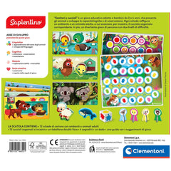 Clementoni - Genitori und Cuccioli Lernspielzeug - Italienische Ausgabe