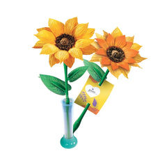 Clementoni - Idea - Make Your Own Flowers - Sunflower - Arts & Crafts Age: +8 - 27618347