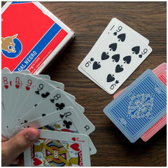 Dal Negro - San Siro Pro Rummy Cards - Blue-Red Deck - 2X55 Cards