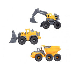 Dickie - Volvo Construction Work 3 Pcs Pack Play Vehicles