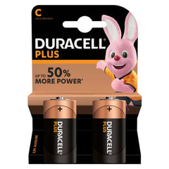 Duracell Plus Power Type C Alkaline Batteries 1.5 V 2 Pc(S)