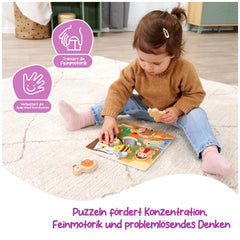 Eichhorn - Bee-Happy-Sinnes-Puzzle - Lernspielzeug