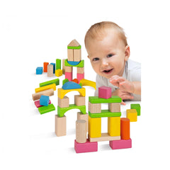 Eichhorn - Wooden Blocks - 60 Pcs - Sorting & Stacking Toys - Sorting & Stacking Toys