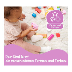 Eichhorn - Wooden Blocks in Bucket. 50 pcs. - Sorting & Stacking Toys