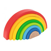 Eichhorn - Holz Stapelbarer Regenbogen - 8 Teile - Baby Spielzeuge - Baby Spielzeuge