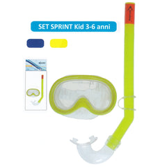 Escubia - Set Sprint Kid Allergiefreie PVC-Tauchmaske Alter: 3 - 6