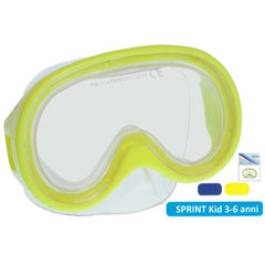 Escubia - Sprint Kid Allergiefreie PVC-Tauchmaske Alter: 3 - 6