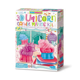 FUNLAB - Basteln & Malen - KidzMaker 3D Einhorn Kerzen-Set - Kreatives Spiel - 8 Jahre