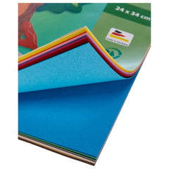 Folia - Riesen Tonpapier Block A4 Format 130 Gr 50 Pieces Multi Coloured Sheets - Arts & Crafts