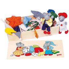 Gollness - Flexibles Puppen-Maus-Ankleide-Set Lia und Luca - Puppen, Spielsets & Spielzeugfiguren