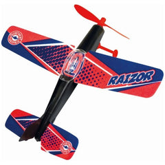 Gunther Flugspiele - Raizor Fliegender Propeller mit Gummimotor 25X22Cm - Outdoor-Spielzeug