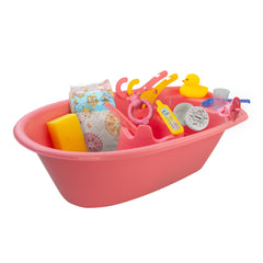 Heless - Dolls Playsets - 15-Piece Doll Bathtub Set - Role Play - 3+ Years