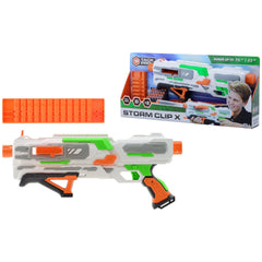 Johntoy - Tack Pro Storm Clip X mit 2 Clips und 24 Pfeilen 50 cm - Outdoor-Spielzeug