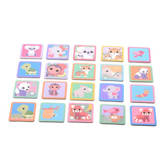 Johntoy - Die Holz-Wildies Familien-Memo-Spiele - Kartenspiele