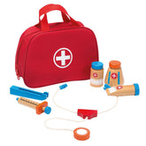 Johntoy - Holz-Arztkoffer mit Zubehör 8 Teile - Rollenspiele & Berufsspiele