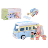 Johntoy - Holz Retro Strandbus - Baby Spielzeuge