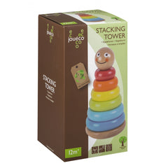 Johntoy - Holz-Stapelturm - Sortier- und Stapelspielzeug