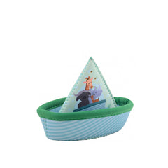 Joueco - Happy World Neopren-Wassertoy Boot - Badewannenspielzeug