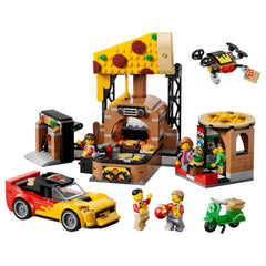 LEGO - City Pizza - Lieferungserlebnis mit Fahrzeugen - Konstruktionsspielzeug - 6+ - 72060496