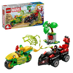 Lego - Marvel Super Heroes - Spin und Elektro Dinosaurier Fahrzeugverfolgung - Konstruktionsspielzeug