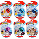 JAZWARES - Pokémon Clip N Go Figur und Poké Ball - Action- und Spielzeugfiguren