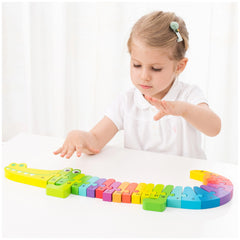New Classic Toys - Alphabet Puzzle - Crocodile - Educational Toys