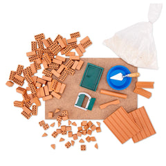 New Classic Toys - Model Making - Teifoc Summerhouse Starter Box - Real Clay - 6+ Yrs - Educational Play