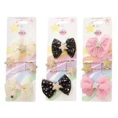 Nice - Classy Ribbon Hair Clip Set - Personal Care