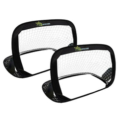 ODS - Sports Toys - Double Pop-Up Football Goal Set - Black - 3 Years - Outdoor Fun