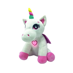 ODS - Stuffed Animals - Baby Unicorn Pegasus Plush - Glowing Heart - 18M+
