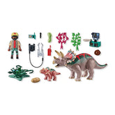 PLAYMOBIL - Triceratops-Familien-Spielsets