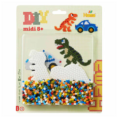 Pet Hama Bügelperlen-Set Dino 1100 Stück.