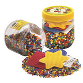 Pet Hama Bügelperlen-Set im Topf 4000 Stück.