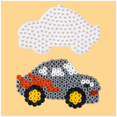 Pet Hama Bügelperlen Set - Dino und Auto 2000 Stück.