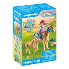 Playmobil Pferde des Wasserfalls Kind mit Pony und Fohlen - 71498
