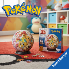 Ravensburger - 3D-Puzzle-Ball-Pokemon-Kanto-Region-Action-Spielzeug-Figuren