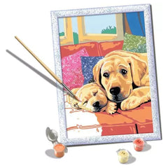 Ravensburger - Basteln & Malen - CreArt Puppy Love Malset - 9+ Jahre - Kreativitätsentwicklung