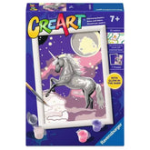 Ravensburger - Basteln & Malen - CreArt Starry Unicorn Malset - 7 Jahre - Lernspielzeug