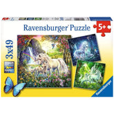Ravensburger - Schöne Einhörner - 3x49 Teile - Puzzles