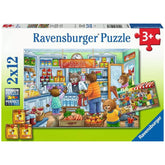 Ravensburger - Komm schon, lass uns einkaufen - 2x12 Teile - Puzzles