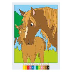 Ravensburger - CreArt-Creative-Colouring-Book-Sweet-Horses-Arts-Crafts